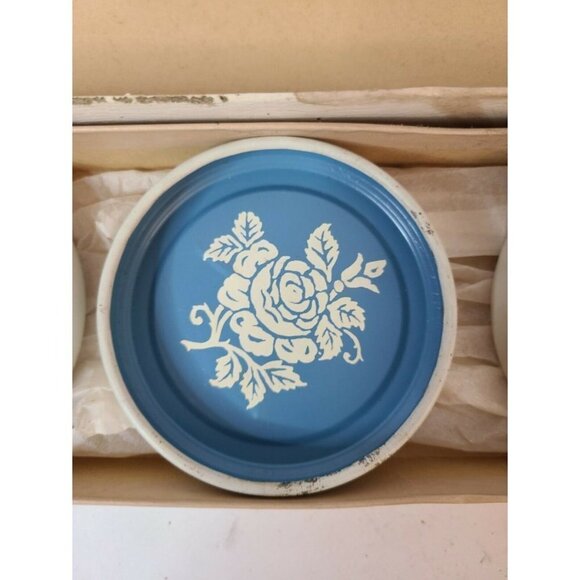 VINTAGE Maison Jar Lid Set Handpainted Set Of 4 - Picture 4 of 7